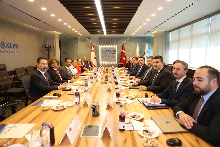 TRNC Minister of Labour and Social Security Gardiyanoğlu Visited İŞKUR